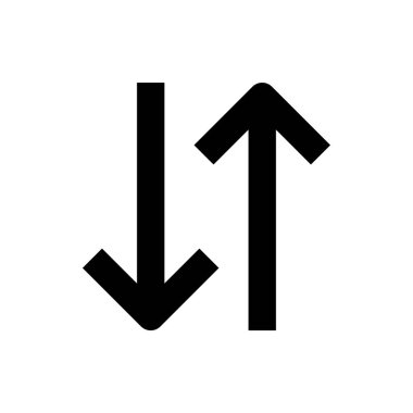 Solu gösteren siyah bir ok.