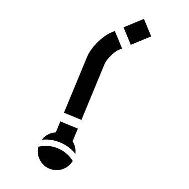 Siyah beyaz bir boru resmi.