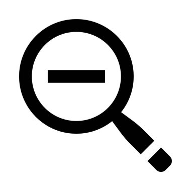 Giriş işareti olmayan bir büyüteç.