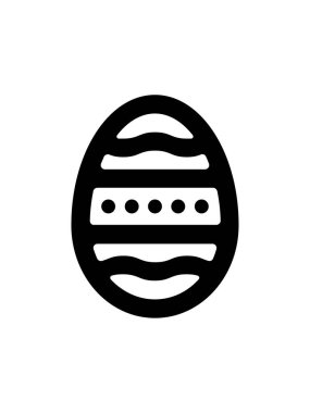 Bir yumurta ikonunun vektör çizimi