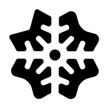 kar Tanesi simgesi vektör çizimi