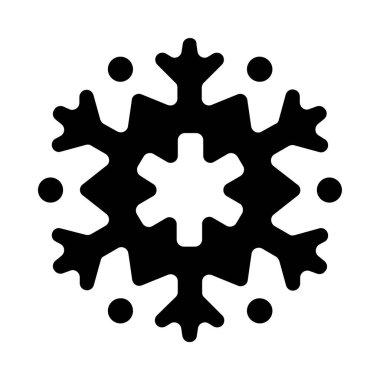 Kar tanesi kış vektör simgesi