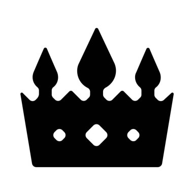 Taç ikonu. vektör illüstrasyonu