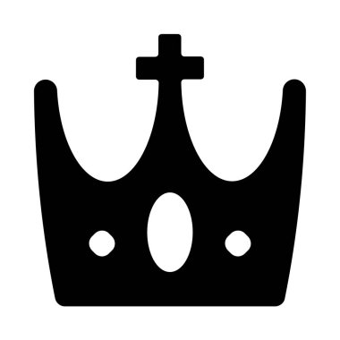 Taç simgesi. Taç vektör simgesi beyaz arka plan üzerinde izole web tasarımı için basit örnek