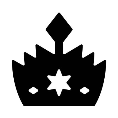taç simgesi vektör illüstrasyonu