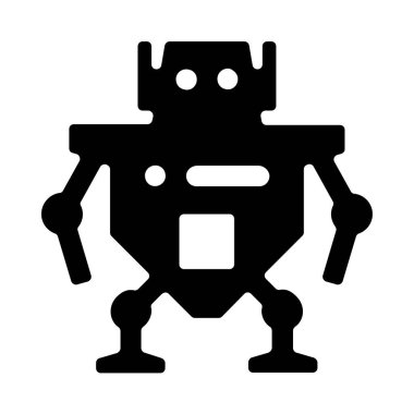 Cyborg simgesi, vektör illüstrasyonu