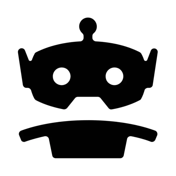 Μάσκα Web Εικονίδιο Απλή Απεικόνιση Royalty Free Διανύσματα Αρχείου
