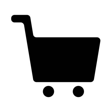 Alışveriş arabası ikonu. Basit tasarım