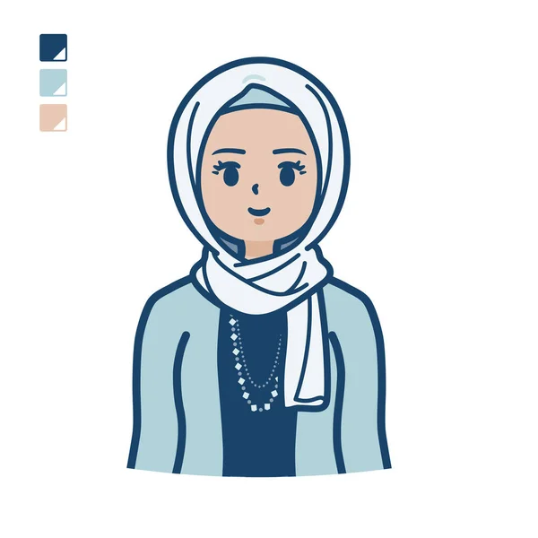 Hijab Girl Cartoon Vector Art, Icons, and Graphics for Free Download