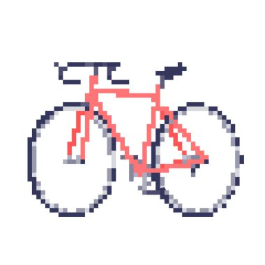 Çapraz açılı yol bisikleti. Yol yarışçısı. Düzenlemesi kolay vektör illüstrasyonu.