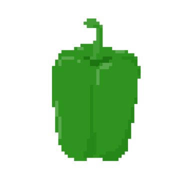 yeşil biber. Vektör illüstrasyonunu düzenlemek kolaydır..