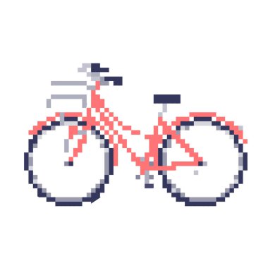 Yan bisiklete. Mamachari. Düzenlemesi kolay vektör illüstrasyonu.