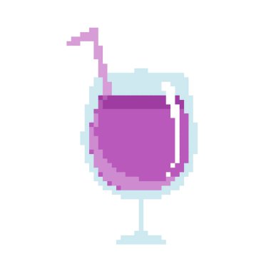 Üzüm suyu. Düzenlemesi kolay vektör illüstrasyonuName.