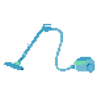 Elektrik süpürgesi. Düzenlemesi kolay vektör illüstrasyonuName.