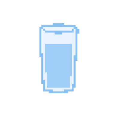 Bardaktaki su. Düzenlemesi kolay bir vektör çizimi..