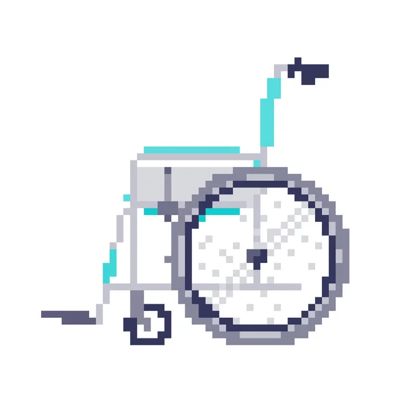 Wheelchair Normal Type Self Propelled Type Sideways Vector Illustration Easy — Stock Vector