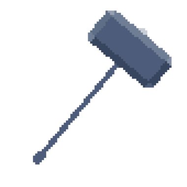 Çekiç. Vektör illüstrasyonunu düzenlemek kolaydır..