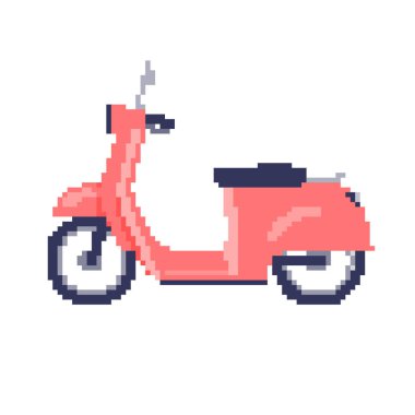 Scooter.Vector illüstrasyonunu düzenlemek kolaydır..