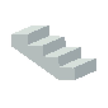 Merdivenler. Düzenlemesi kolay vektör illüstrasyonu.