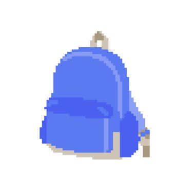 Sırt çantası. Düzenlemesi kolay vektör illüstrasyonuName.