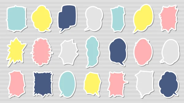 Bulles Vocales Différentes Formes Données Vectorielles Faciles Modifier — Image vectorielle