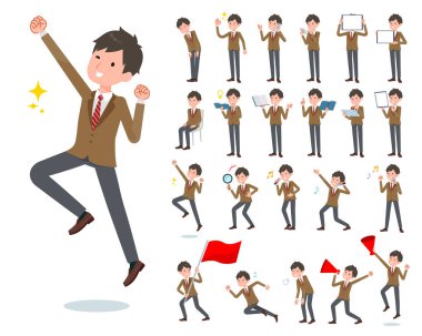 Akıllı telefonlar gibi dijital cihazları olan bir spor ceketi takımı. Yönlendirmesi çok kolay..