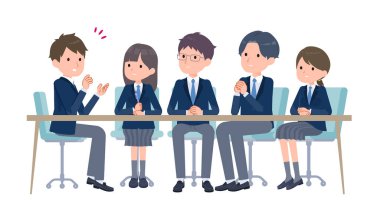 Öğrencilerin B.Vector sanatı ile ciddi bir toplantısı var. Düzenlemesi kolay..