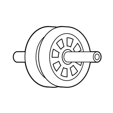 Abs Roller Vector illüstrasyonunu düzenlemek kolaydır.