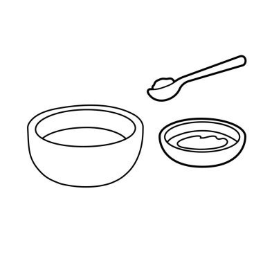 Bebek maması. Düzenlemesi kolay vektör illüstrasyonu..