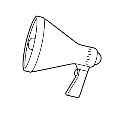 Hoparlör. Düzenlemesi kolay vektör illüstrasyonu.