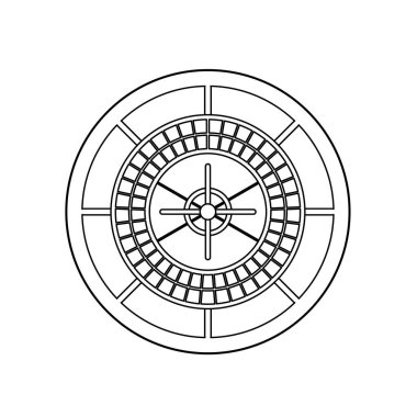 Roulette.Vektör illüstrasyonuName.
