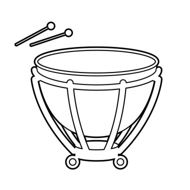 Timpan.Vektör illüstrasyonunu düzenlemek kolaydır.