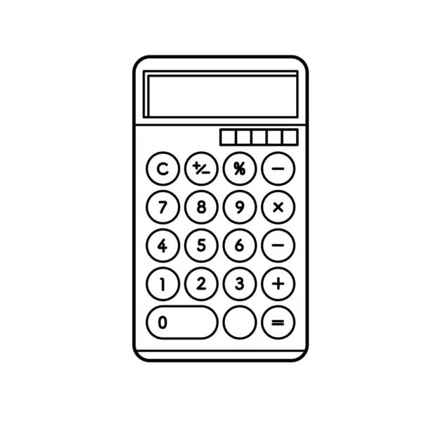 Calculator Vector Ilustracji Która Jest Łatwa Edycji — Wektor stockowy