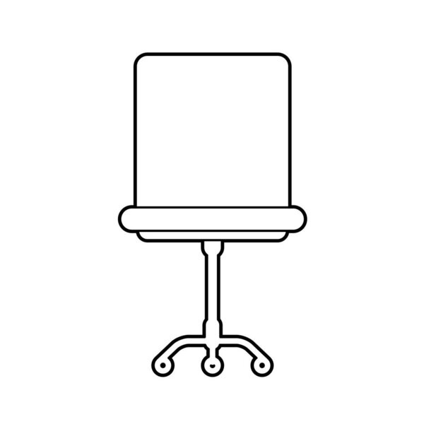 Front facing office chair.Vector illustration that is easy to edit.