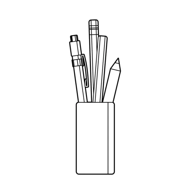Ручка Stand Vector Иллюстрации Которые Легко Редактировать — стоковый вектор