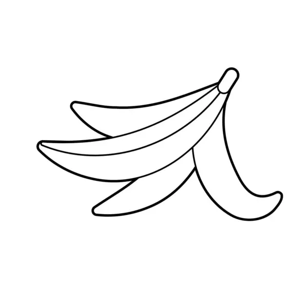Pelar Plátano Ilustración Vectorial Que Fácil Editar Vector de stock