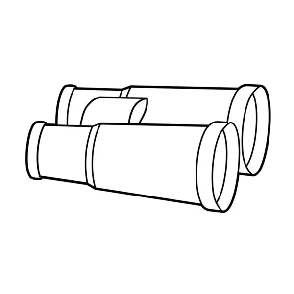 Binoculares Ilustración Vectorial Fácil Editar Vectores de stock libres de derechos