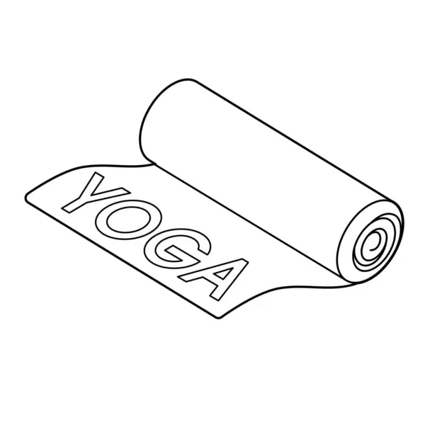 Yoga Mat Vektor Illustration Som Lätt Att Redigera Vektorgrafik
