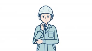 Miğferli genç adam karakter vektör çizimi desing