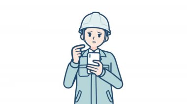 vektör, şapkalı ve koruyucu maskeli genç bir kadının karikatürü.