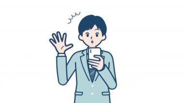 Bir iş adamının vektör çizimi