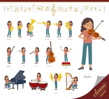 Klasik müzik performanslarında bronz tenli kadınlar. Yönlendirmesi çok kolay..