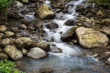 Exploring Nature's Textures: Slow Shutter Speed Photos of Water and Rocks