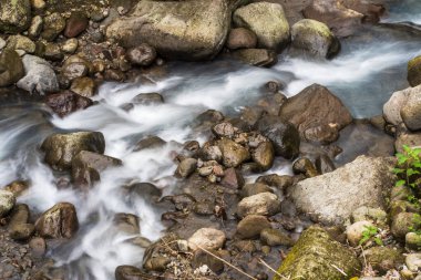 At the intersection of motion and stillness lies the beauty of nature, and the slow shutter speed photography of water flowing among the rocks captures this perfectly