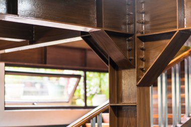 Admire the sturdy foundation of the building as you ascend the grand staircase, a testament to the solid construction and enduring quality of the structure