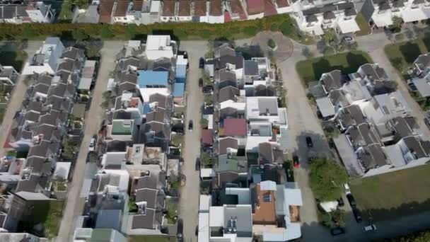 Zdjęcia Lotnicze Kompleksu Mieszkaniowego Wykonane Powyższego Pomocą Drona — Wideo stockowe
