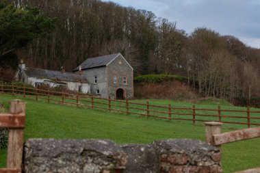 Moville Kırsal Bölgesi. Kuzey İrlanda 'daki Büyüleyici Kırsal Evler