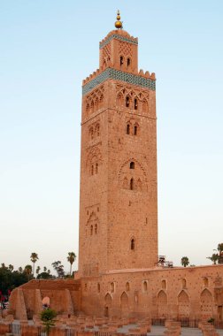 Kutubiyya Mosque or Koutoubia Mosque, beautiful building in Marrakech, Morocco