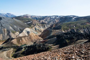 Beautiful landscape in Laugavegur trail, Iceland. Europ