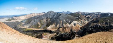 Beautiful aerial view in Laugavegur trail. Iceland